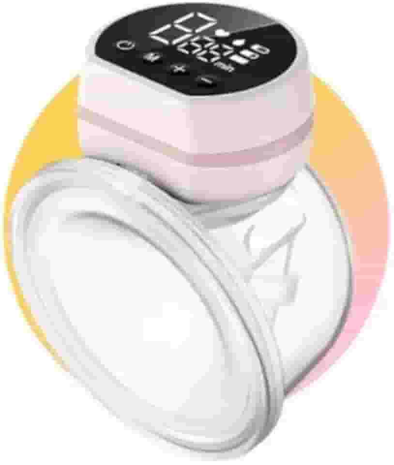 Bomba De Tirar Leite Mama Portátil P1 Mãos Livres Elétrica Sem BPA 3 Modos 10 Níveis de Sucção Conforto Coletor de Leite de Amamentação, 24mm, Rosa