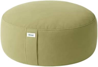 Zenai - Zafu Almofada de Meditação | Ideal para Yoga, Postura e Mindfulness | Enchimento Reciclado e Capa Removível | Suporte Postural Confortável (Verde)