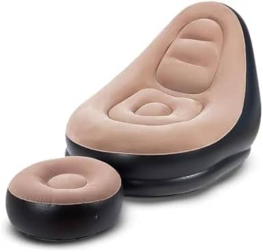 Sofá Poltrona Inflável com Banco de Apoio para os Pés – Conforto e Praticidade