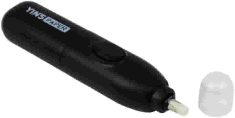 Borracha Elétrica Para Desenho + 10 Refil Borrachas Portátil Escrita e Correções