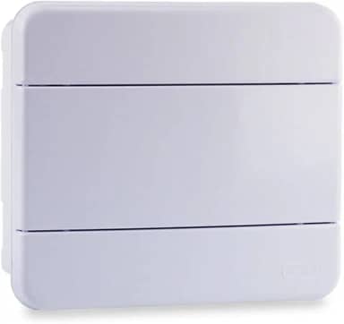 Force Line - Quadro distribuicao 8 disjuntores din br-sobrepor, branco