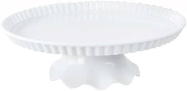 BOLEIRA DE MELAMINA BRANCA COM PÉ DE ENCAIXE 9X27,8CM