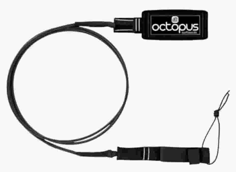 Leash (Strep, Cordinha) para Prancha de Surf Competição – 6’ pés x 5mm com 2 Giradores em Aço Inoxidável