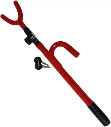 Trava de Volante Automotiva Universal Ajustável Antifurto Carro SUV Caminhonete Bloqueador de Direção em Aço Premium Anti Roubo