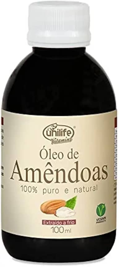 Óleo de Amêndoas 100% Puro Unilife - Extraído a frio 100ml
