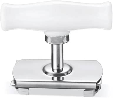 Abridor de Pote Manual com Alça Giratória – Abridor Ajustável para Potes e Conservas com Trava Antideslizante