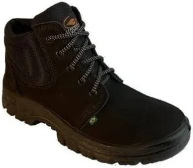 BOTA DE SEGURANÇA ECOSAFETY PS136-AB BICO DE AÇO COURO NOBUCK PRETO C.A 8796 Tamanho:41