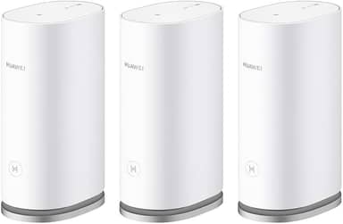 Roteador, HUAWEI WiFi Mesh 3, Wi-Fi 6 em Toda Casa com Até 3000Mbps, HarmonyOS Mesh+, Conexão com Um Toque, Branco,Kit com 3 unidades