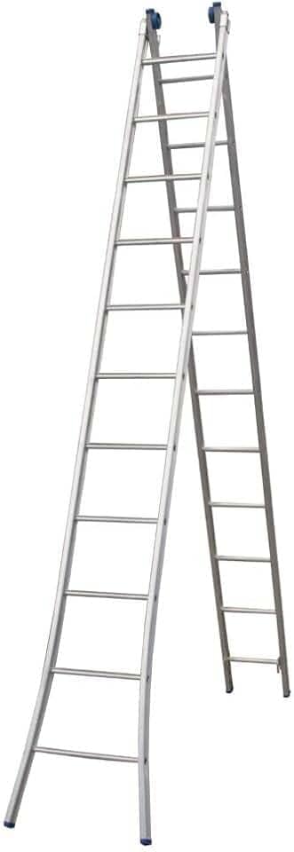 Escada Profissional Articulada e Extensivel 11 Degraus 2X11 em Aluminio Capacidade 120kg