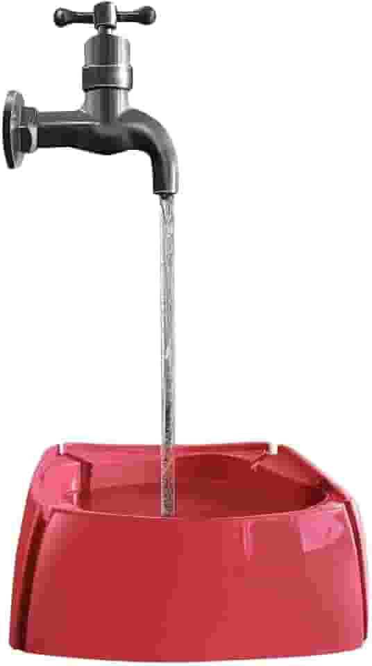Bebedouro Para Gato Cachorro Torneira Mágica Fonte De Água 1,8 Litros Bivolt Mec Pet (Vermelho, Médio)