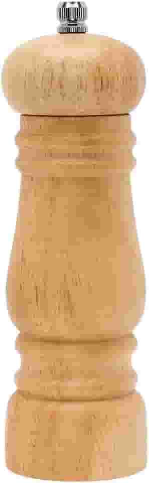 Mimo Style Moedor Manual Para Pimenta e Sal, Ideal Para Moer Grãos e Condimentos Secos, Produzido Inteiramente em Madeira, Moedor de Cerâmica Com Pino Regulador de Tamanho do Grão, Fácil Manuseio