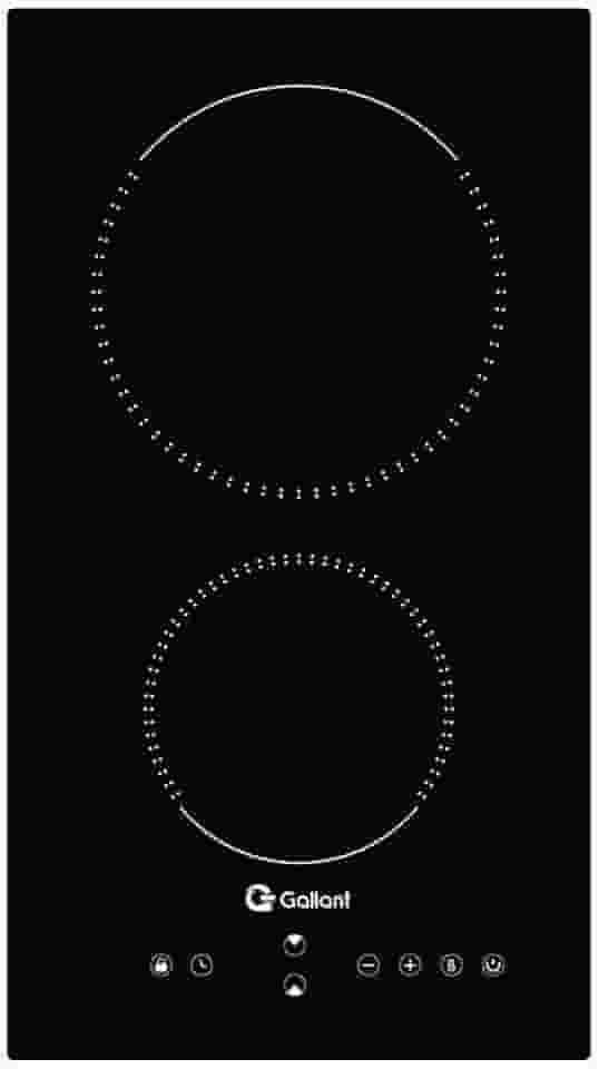 Cooktop de Indução 2 Bocas Gallant Vitrocerâmico Painel Touch Screen Preto 220v Gct02vina-pt220