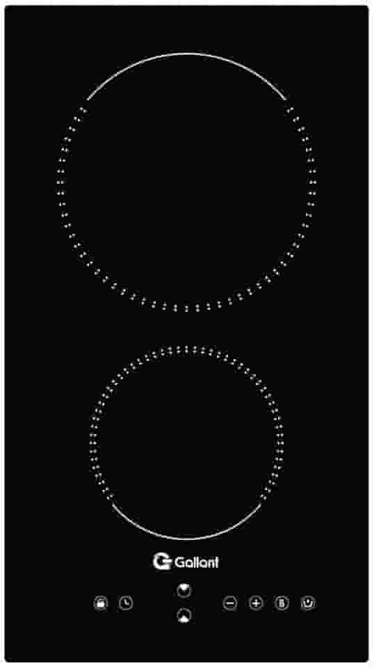 Cooktop de Indução 2 Bocas Gallant Vitrocerâmico Painel Touch Screen Preto 220v Gct02vina-pt220