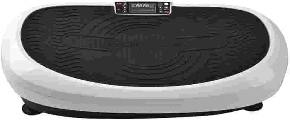 WCT FITNESS Plataforma Vibratória Pro 220V - 30 Níveis de Velocidade - Branco e Preto - Controlo Remoto