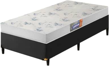 Cama Box Solteiro Colchão De Espuma D20 Supreme Branco 78x188x50cm Gazin