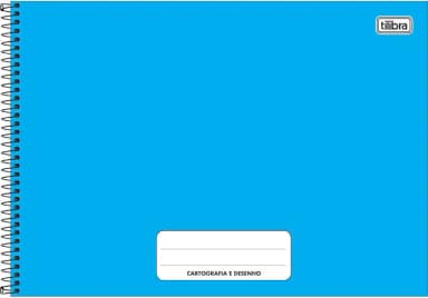 Tilibra - Caderno Cartografia e Desenho Pepper Azul 80 folhas - 1 un