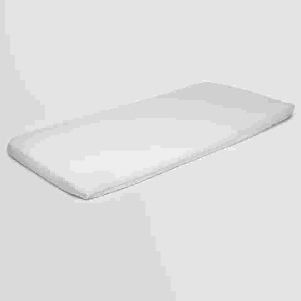 Colchonete Para Carrinho Bebê Modelo Moises Tradicional Universal Espuma Soft (Branco)