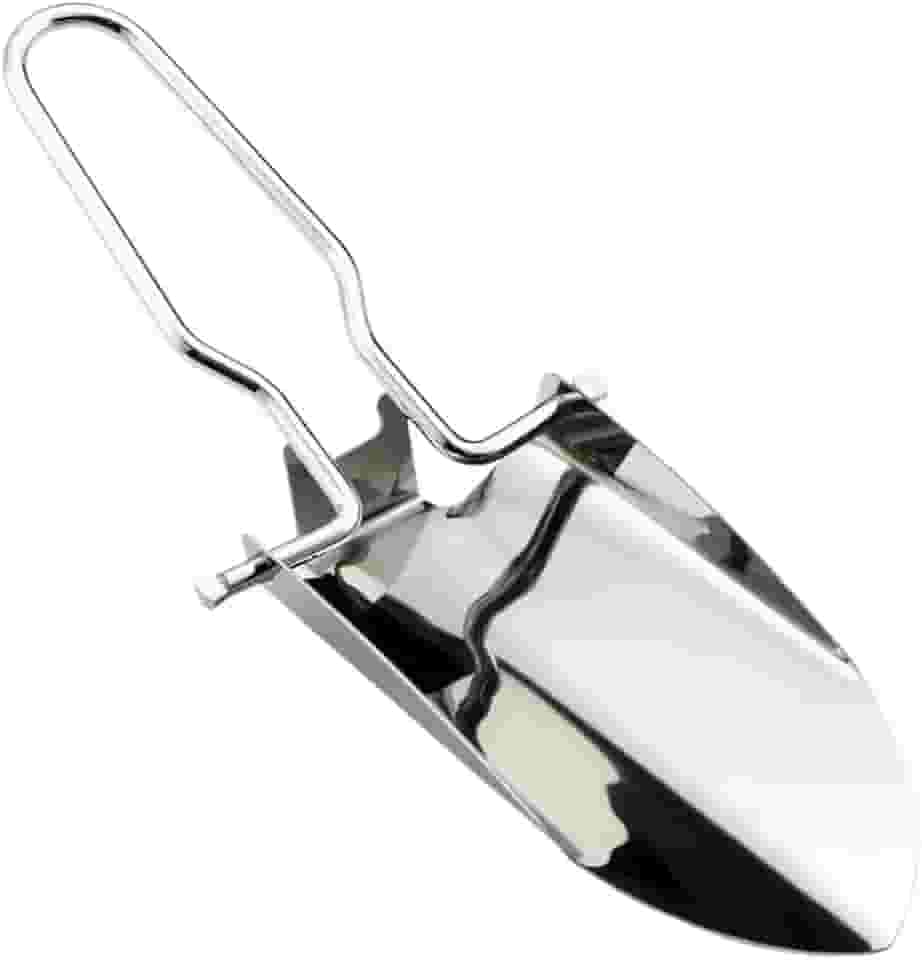Mini Pá Concha de Inox, Dobrável, Portátil, Leve e Compacta para Jardinagem, Camping e Pesca