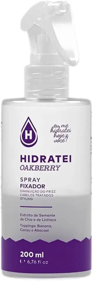 Spray Fixador Hidratei Oakberry 200ml Controla Fios Rebeldes