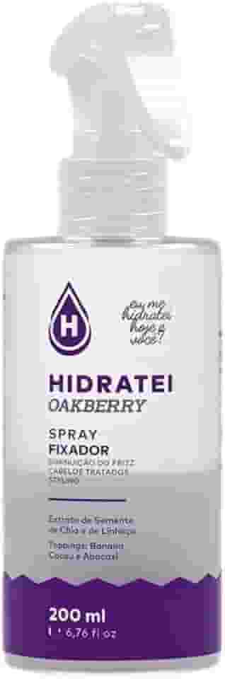 Spray Fixador Hidratei Oakberry 200ml Controla Fios Rebeldes