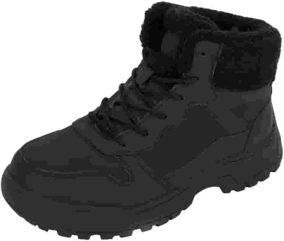 Botas femininas de inverno para caminhadas de neve femininas para atividades ao ar livre à prova d'água para caminhada e caminhada antiderrapante