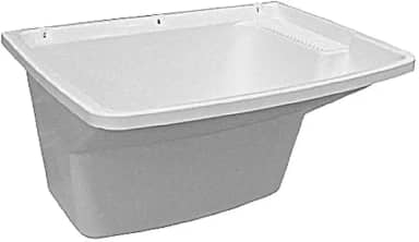 Tanque de Lavar Roupa 15 litros com Válvula Integrada Bellart Branco Com Dimensão de 53 x 43,6 x 29 cm Durín