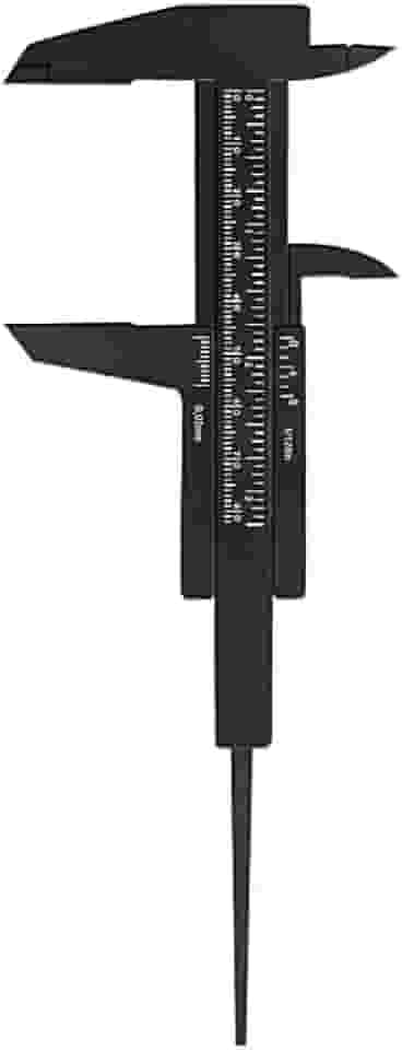 Paquímetro Preto 8cm Para Designer de Sobrancelha