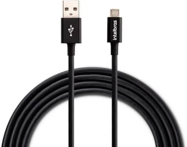 Cabo USB Micro USB 1,2m PVC EUAB 12PP Preto Intelbras