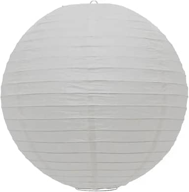 Luminária Japonesa Lanterna Decoração Oriental Pendente Papel 60 cm Branca