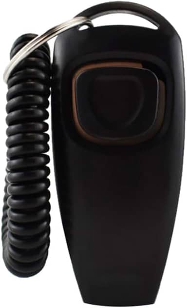 Clicker E Apito Pet Adestramento 2 Em 1 Treinamento Cachorro Com Pulseira Dog Clicker Adestramento Canino Com Apito Recompensa Barulho Cães Cachorro com Munhequeira Cordão