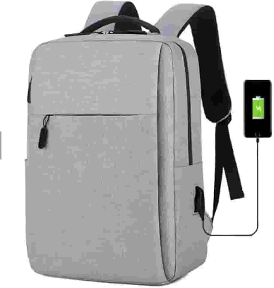 Mochila Anti furto, Bolsa Escolar e de Trabalho, com cabo aux Entrada USB e Compartimento para Notebook - DOCKPLACE