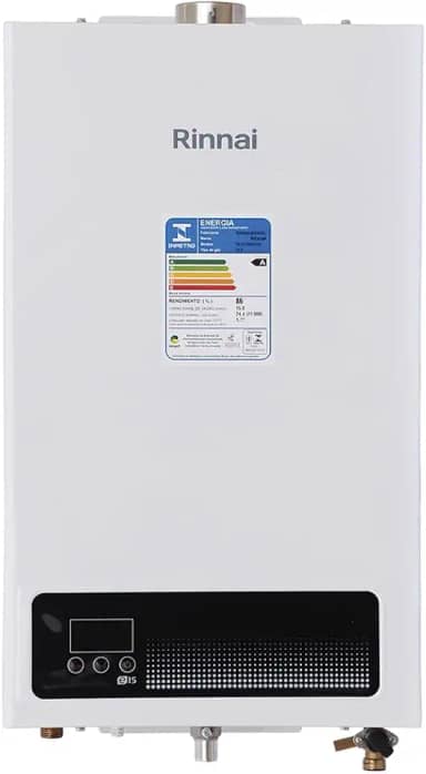 Rinnai E15-15 litros GLP Branco - Aquecedor de Água a Gás Digital REU-E150 FEH
