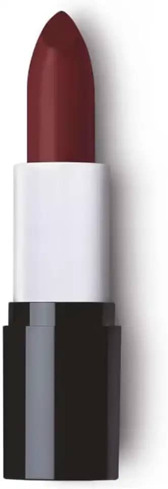 Batom Matte Aveludado, Vermelho Escuro, Acabamento Luxuoso, Base Cremosa