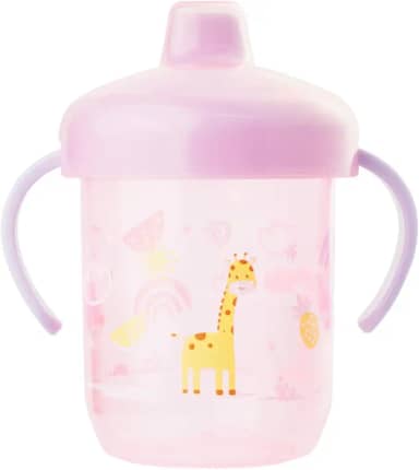 Copo Treinamento Infantil Antivazamento Bico Rigido Pimpolho (Girafa)