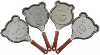 Frigideira com Formato de Bichinhos – 1 Cavidade – Antiaderente e Divertida – Ideal para Ovos e Panquecas Criativas