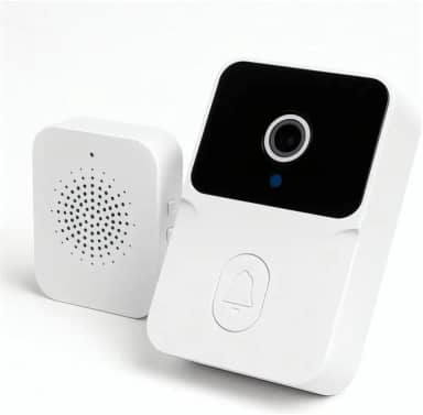 Campainha Inteligente Sem Fio com Câmera HD Visão Noturna e Áudio Bidirecional Conexão Wi-Fi Monitoramento em Tempo Real pelo Celular Alerta de Movimento e Segurança Residencial Premium