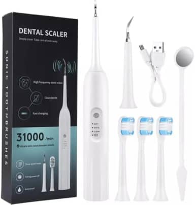 Cheyin Removedor Tártaro Sônico Dental Elétrico Raspador 3 Escovas