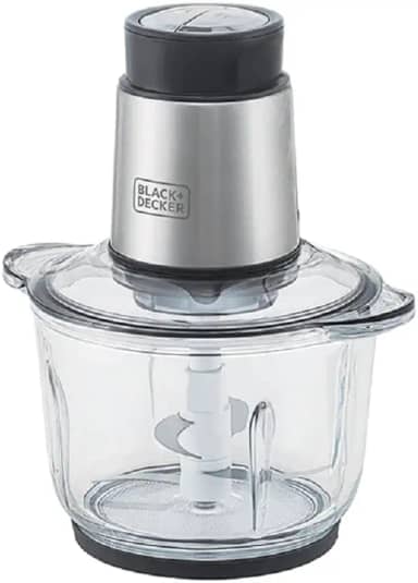 BLACK+DECKER Processador de Alimentos Antiaderente em Inox, Gourmand Gris, Modelo MP300G, 110V
