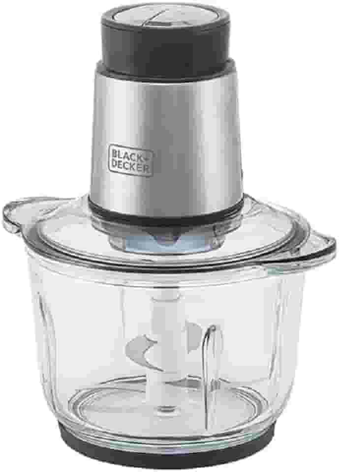 BLACK+DECKER Processador de Alimentos Antiaderente em Inox, Gourmand Gris, Modelo MP300G, 110V