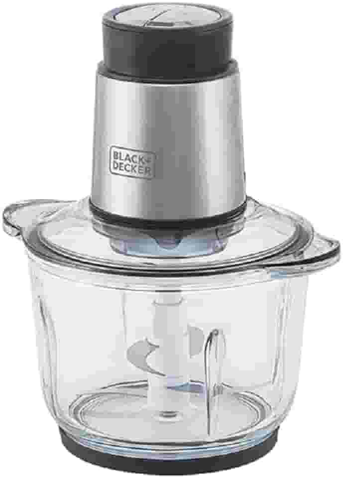 BLACK+DECKER Processador de Alimentos Antiaderente em Inox, Gourmand Gris, Modelo MP300G, 110V