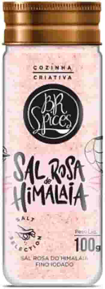 BrSpices - Sal Rosa Do Himalaia Fino BR Spices Vidro 100G