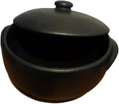 Panela de Barro Capixaba P, M e G (1 Litro, 2 Litros, 5 Litros) + 2 cumbucas panela de barro para Moqueca Capixaba