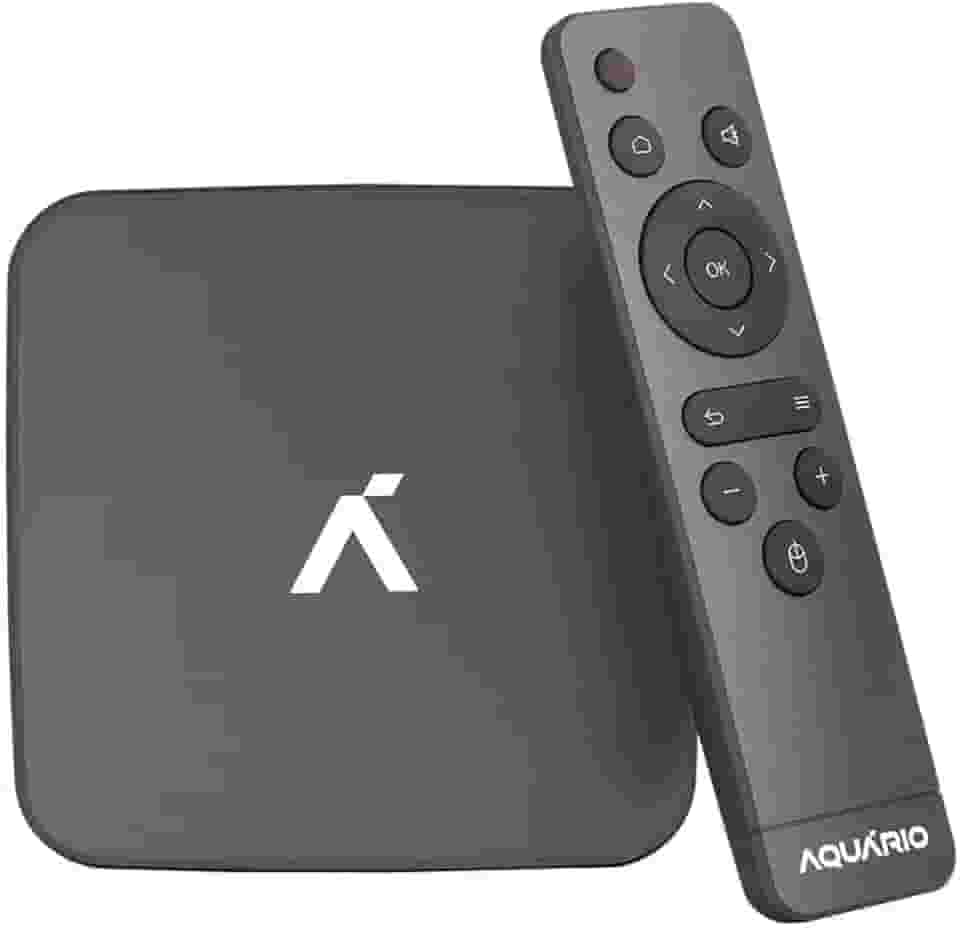 Smart TV Box Aquário STV-3000 Plus Android 11, 2GB RAM, 16GB, Wi-Fi Dual Band 2.4/5GHz, HDMI, USB, Controle Remoto, Streaming de Apps e Mídias