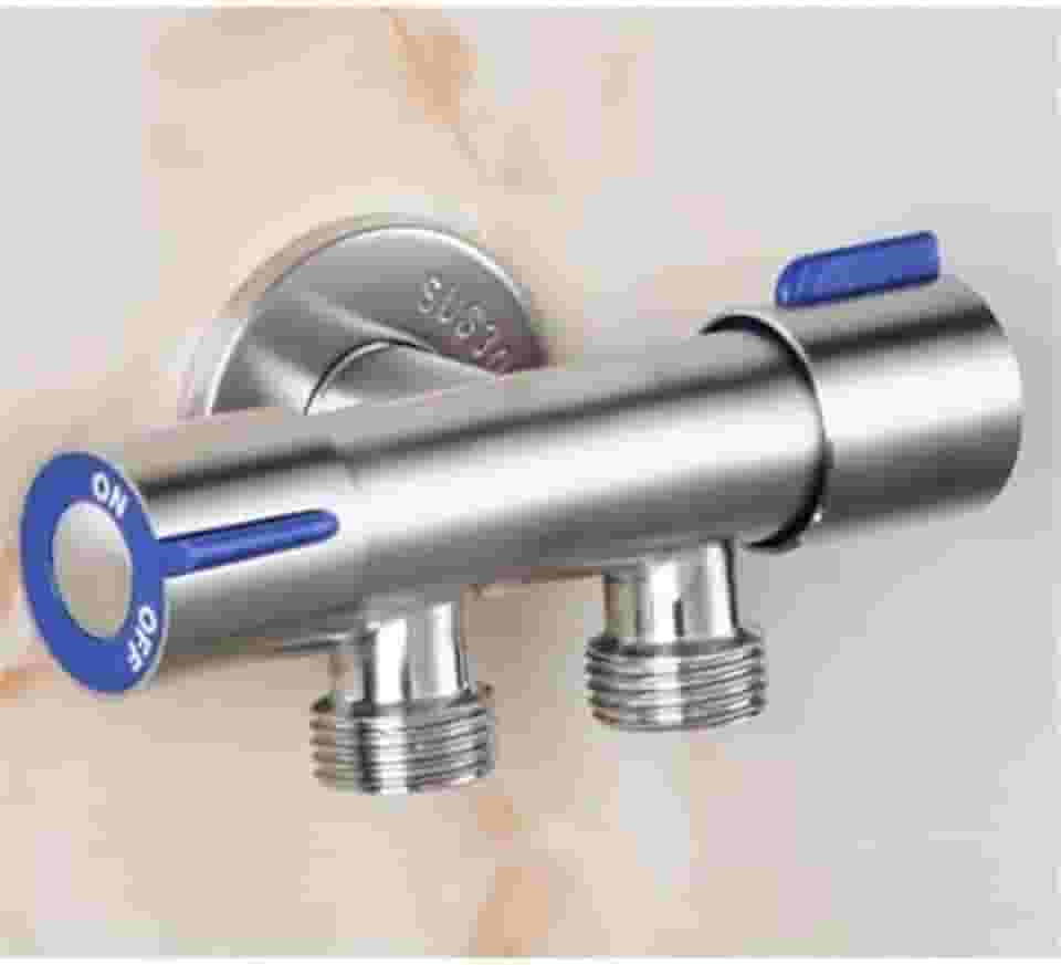 Torneira Registro T Duas Saídas De Água Inox Válvula Duplo Sowshop