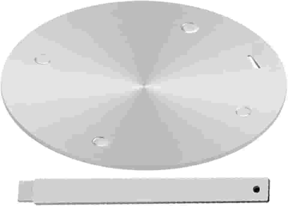 Placa de Condução de Calor para Fogão A Gás, Difusor de Calor, Placa Adaptadora de Indução de Aço Inoxidável, Alça Removível, Utensílios de Cozinha para Café, Leite, Fogão9,45 Polegadas,Prata