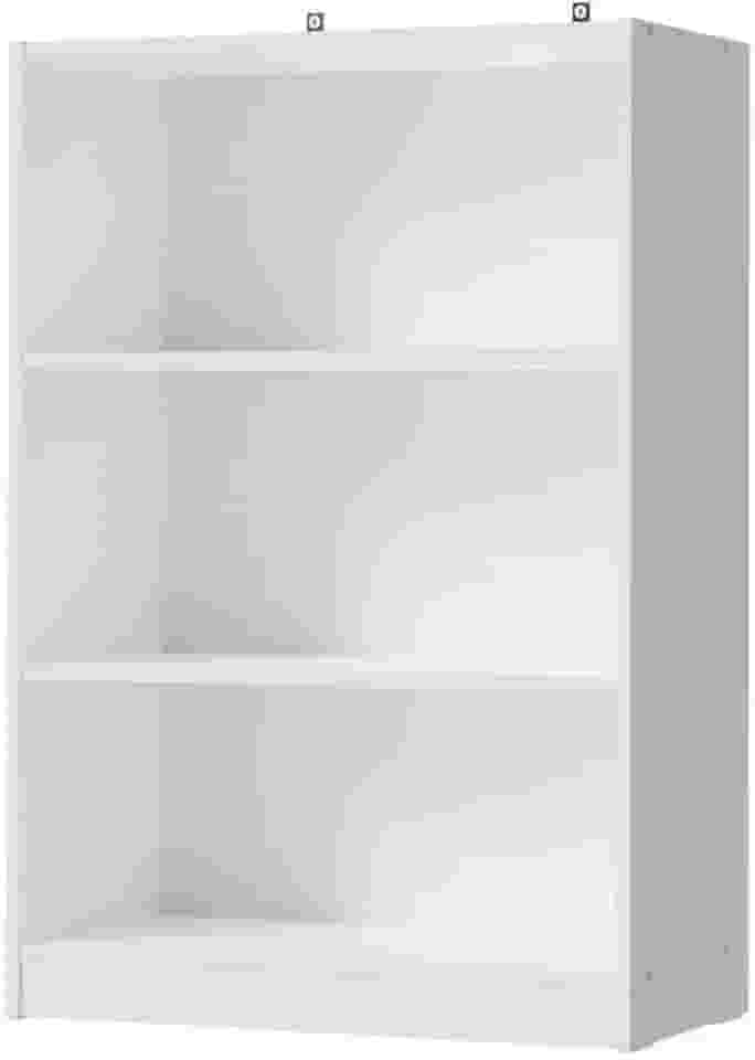 Estante para Livros Home Sala Madesa 6907 com 3 Nichos - Branco