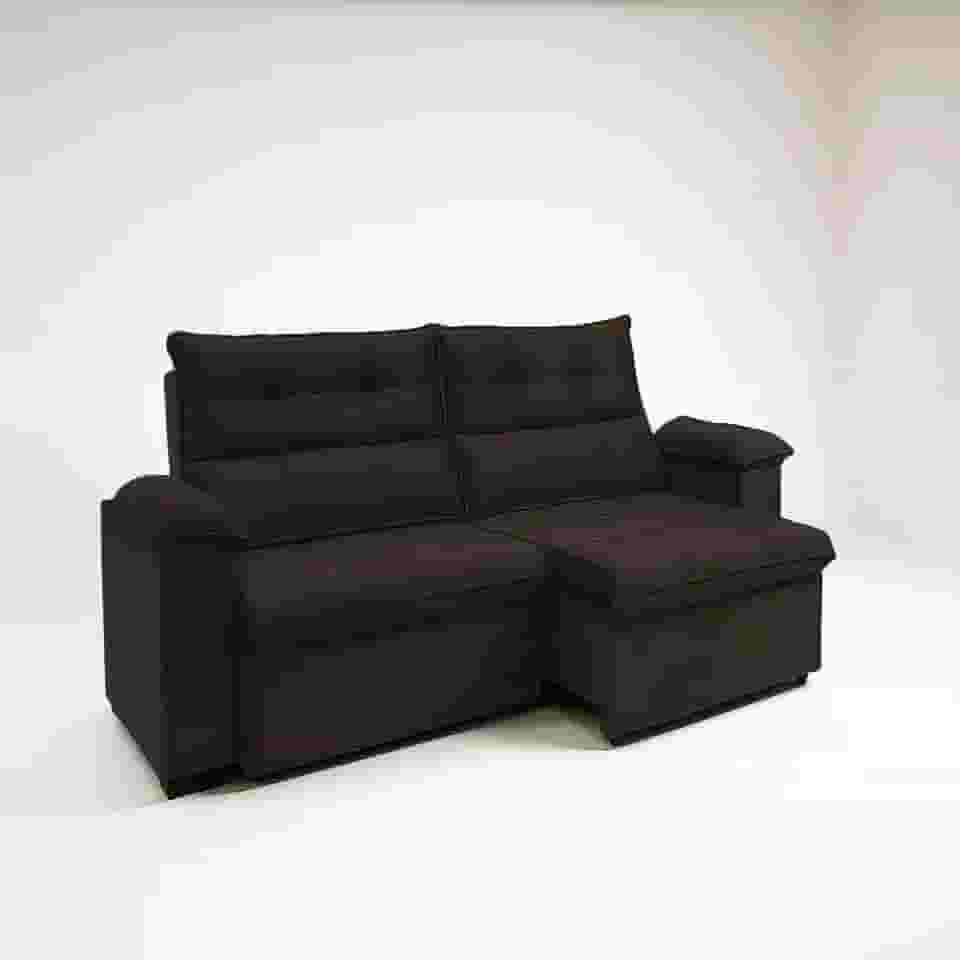 Sofá Compacto Aconchegante 2 Lugares Reclinável e Retrátil Bel Veludo LIMOV (Marrom, 1,50m)