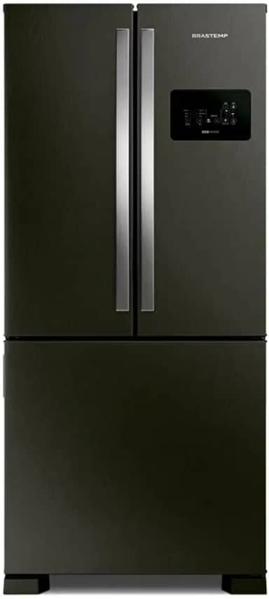 Brastemp Geladeira Brastemp Eclipse Collection Frost Free French Door Inverter A+++ 554 Litros Cor Black Inox - BRO85AE 110V