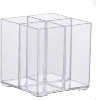 Organizador Talher Acrilico Divisoria Porta Pincel Maquiagem