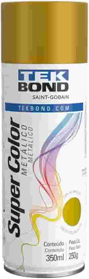 Tinta Spray Ouro Metálico Aerossol TekBond Tekbond 350ml/250g
